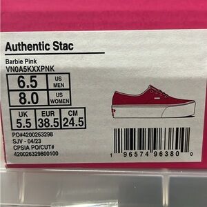 Vans Barbie Pink Platform Sneakers